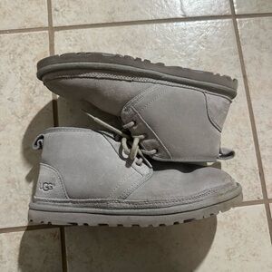 UGG Light Gray Suede Chukka Boots